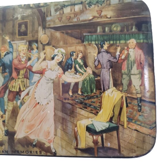 Vintage Tin Box Dulcet Confectionary English Lithograph Ad - Picture 15 of 16